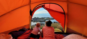 Haramsøy One Night Glamping- Island Life North- overnight stay in a tent set up in nature- Perfect to get to know Norwegian Friluftsliv- Enjoy a little glamorous adventure